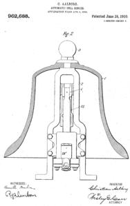 US Patent 962688 "Automatic bell-ringer" Figure 2.