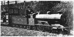 Locomotive "Prince Edward of Wales" built for Rhyl Miniature Railway, now used at Margate.
