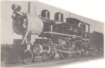 The completed Simplun, with headlight, pilot, tender, pumps and classification lamps.