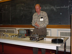 Don Carr gives a talk on how he came to be interested in NYC Hudson locomotives and how he made new main frames for his Hoffman Hudson locomotive - February, 2006.