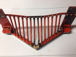 Cattle guard for Allen Mogul #486 after straightening and welding.