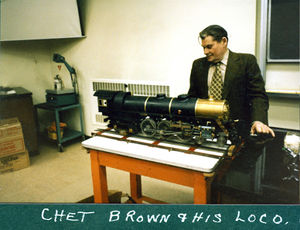 Chester Brown and his NYC J-1b Hoffman Hudson. U. of T. New Physics Building - 1979.