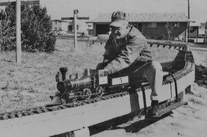 The late Bob Elsea of the Rocky Mountain Live Steamers club.